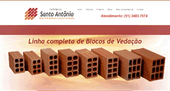 Desktop Screenshot of ceramicasantoantonio.com.br