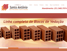 Tablet Screenshot of ceramicasantoantonio.com.br